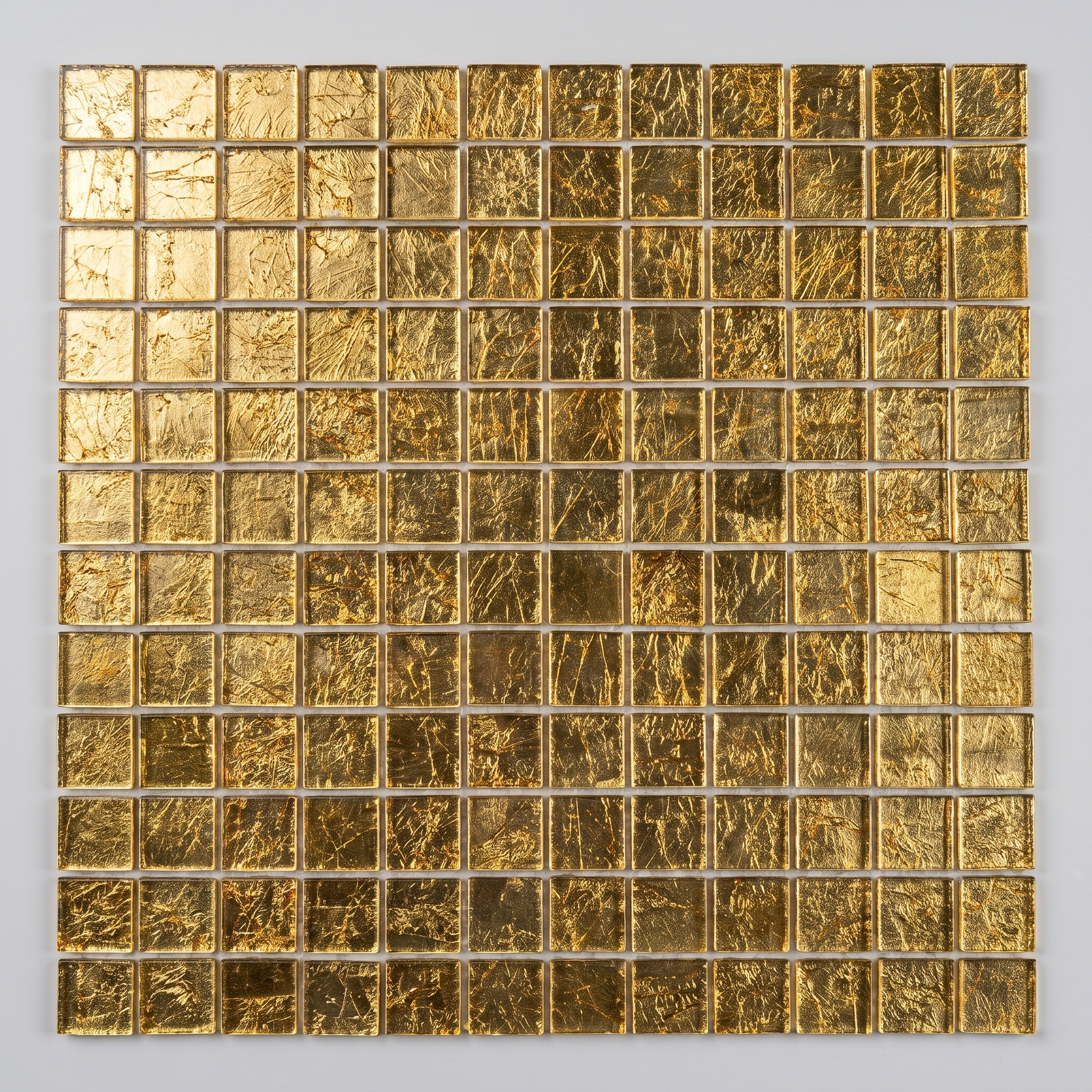 Glasmosaik Lille Gold Metalloptik 23×23x6 mm